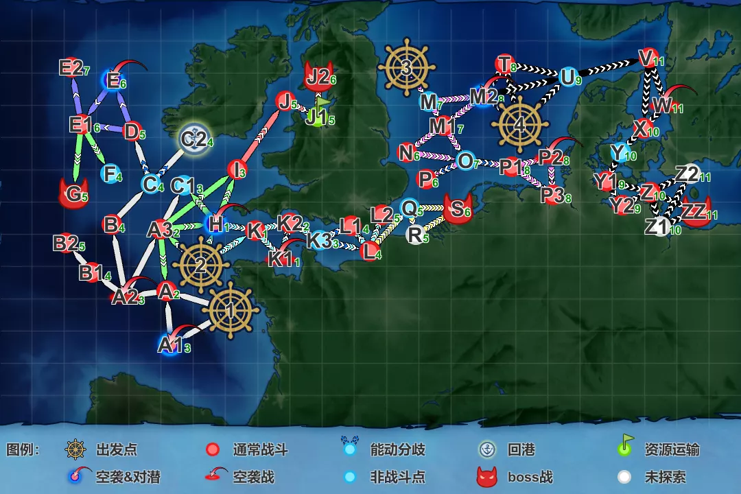 E5 海域地图